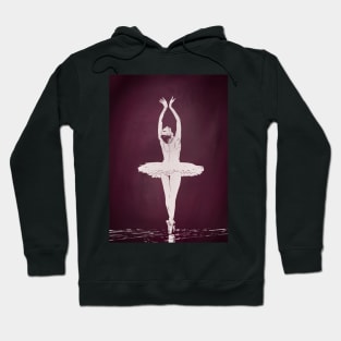 The Swan Ballerina in Tutu Hoodie